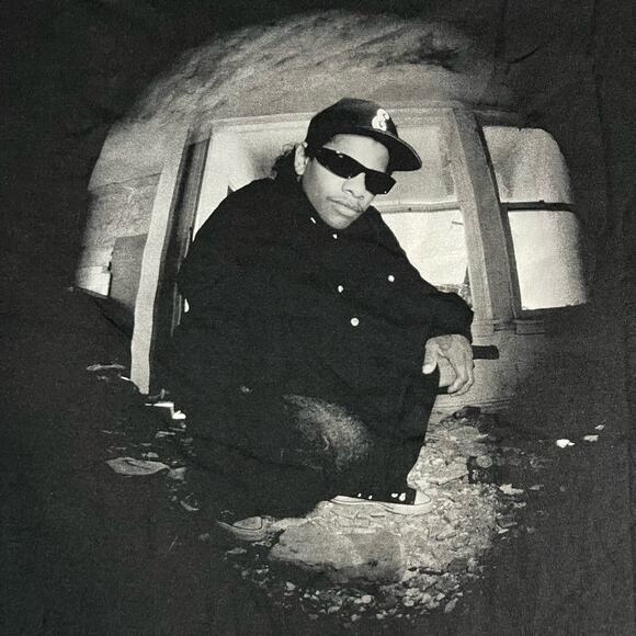 Eazy - E Black Graphic Print T Shirt Mens Sz M New - Picture 4 of 6